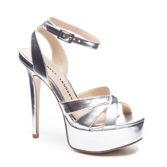 chinese laundry silver heels